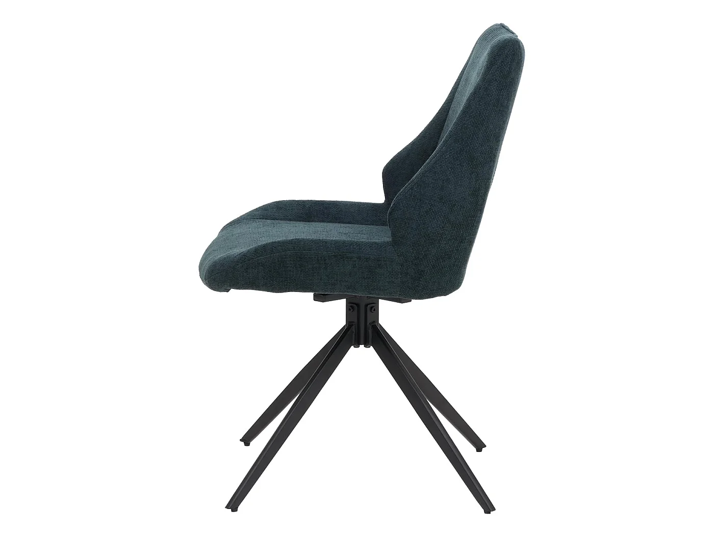 Krzesło do jadalni MCW-O48 (zestaw 2 szt.),  kolor zielono-petrolowy