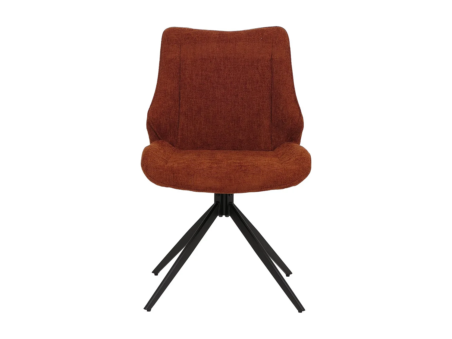 Chaise de salle à manger MCW-O48 (lot de 2),  rouge-brun