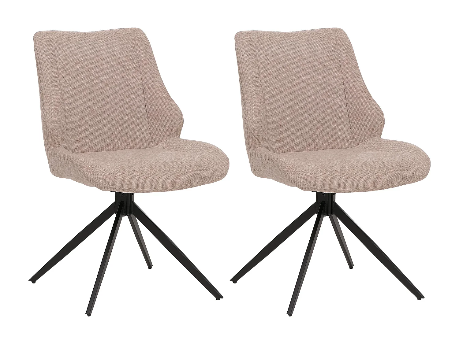Dining chair MCW-O48 (set of 2),  beige