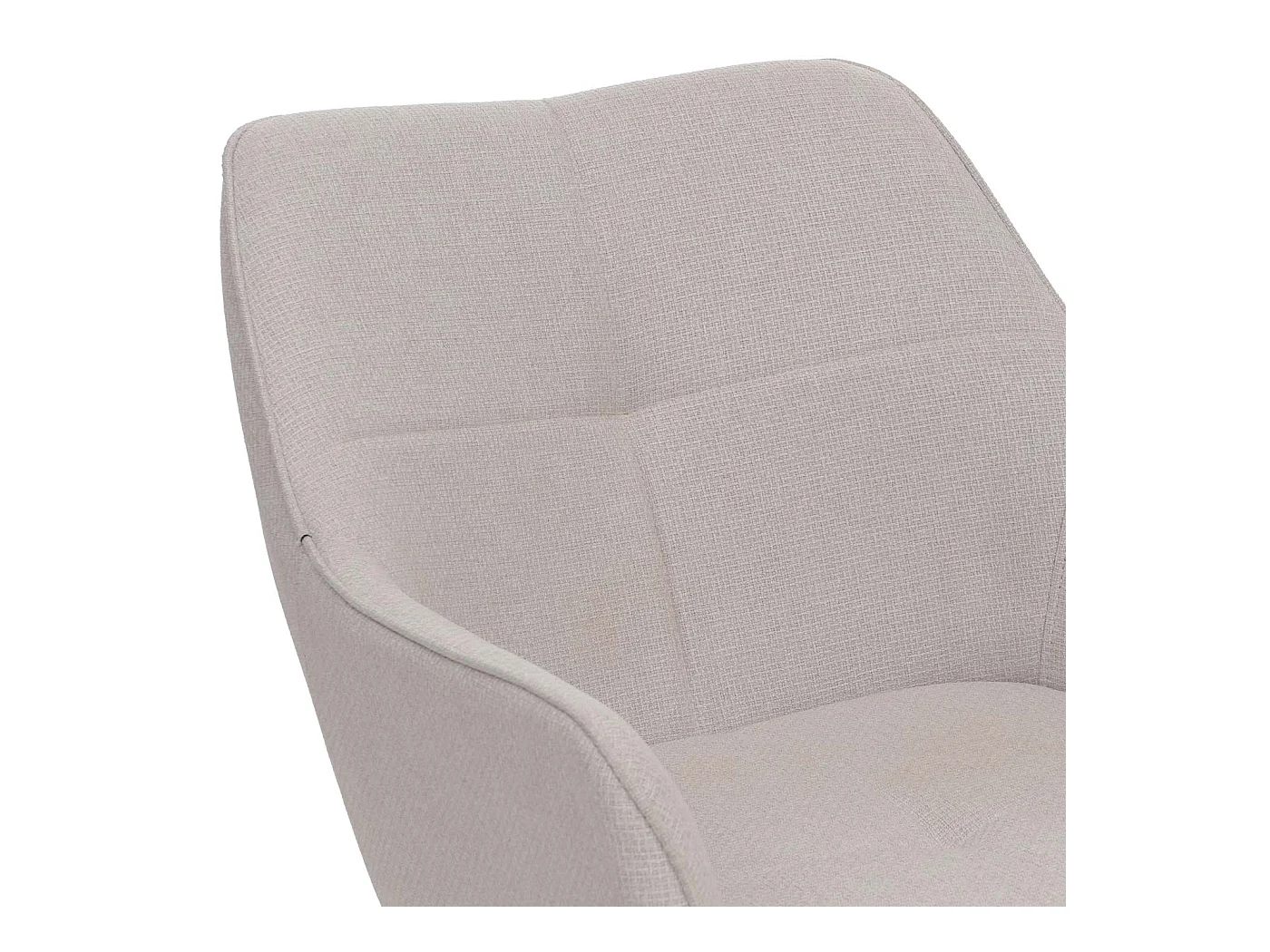 Chaise de salle à manger MCW-O47 (lot de 2),  blanc crème