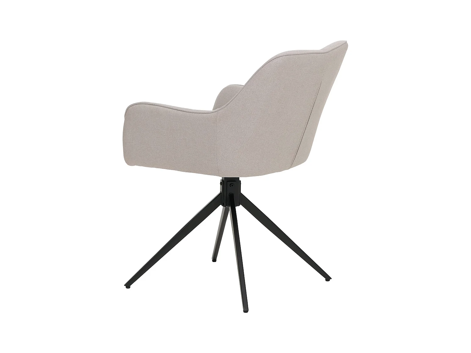 Chaise de salle à manger MCW-O47 (lot de 2),  blanc crème