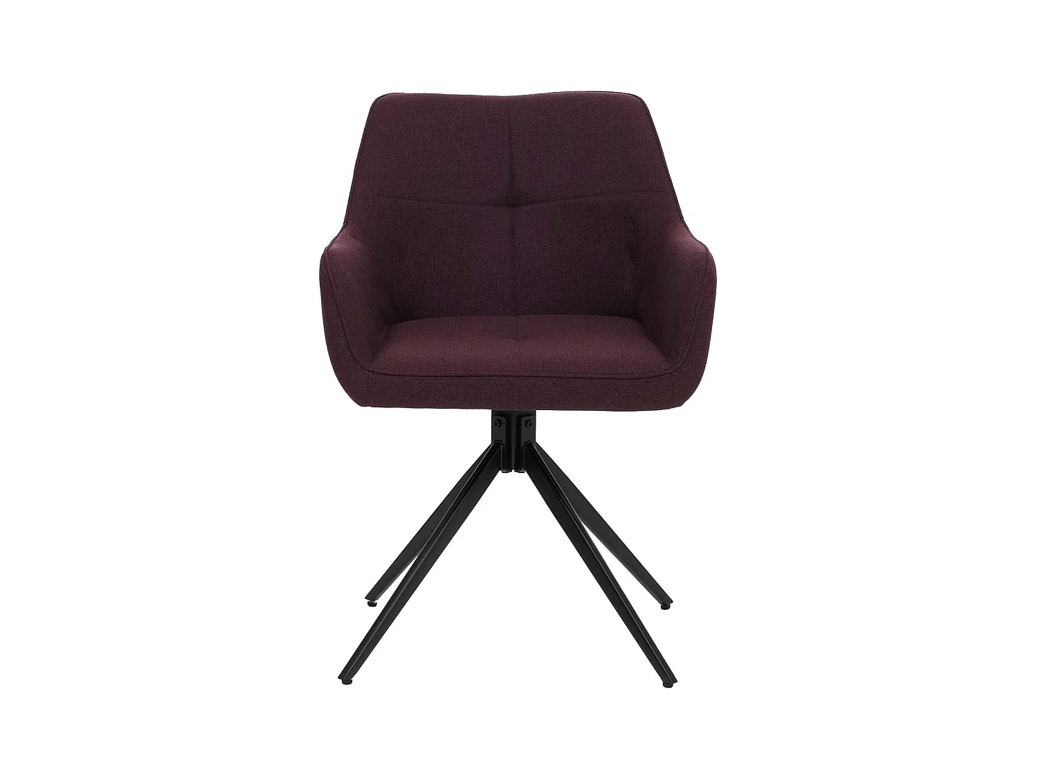 Chaise de salle à manger MCW-O47 (lot de 2),  bordeaux