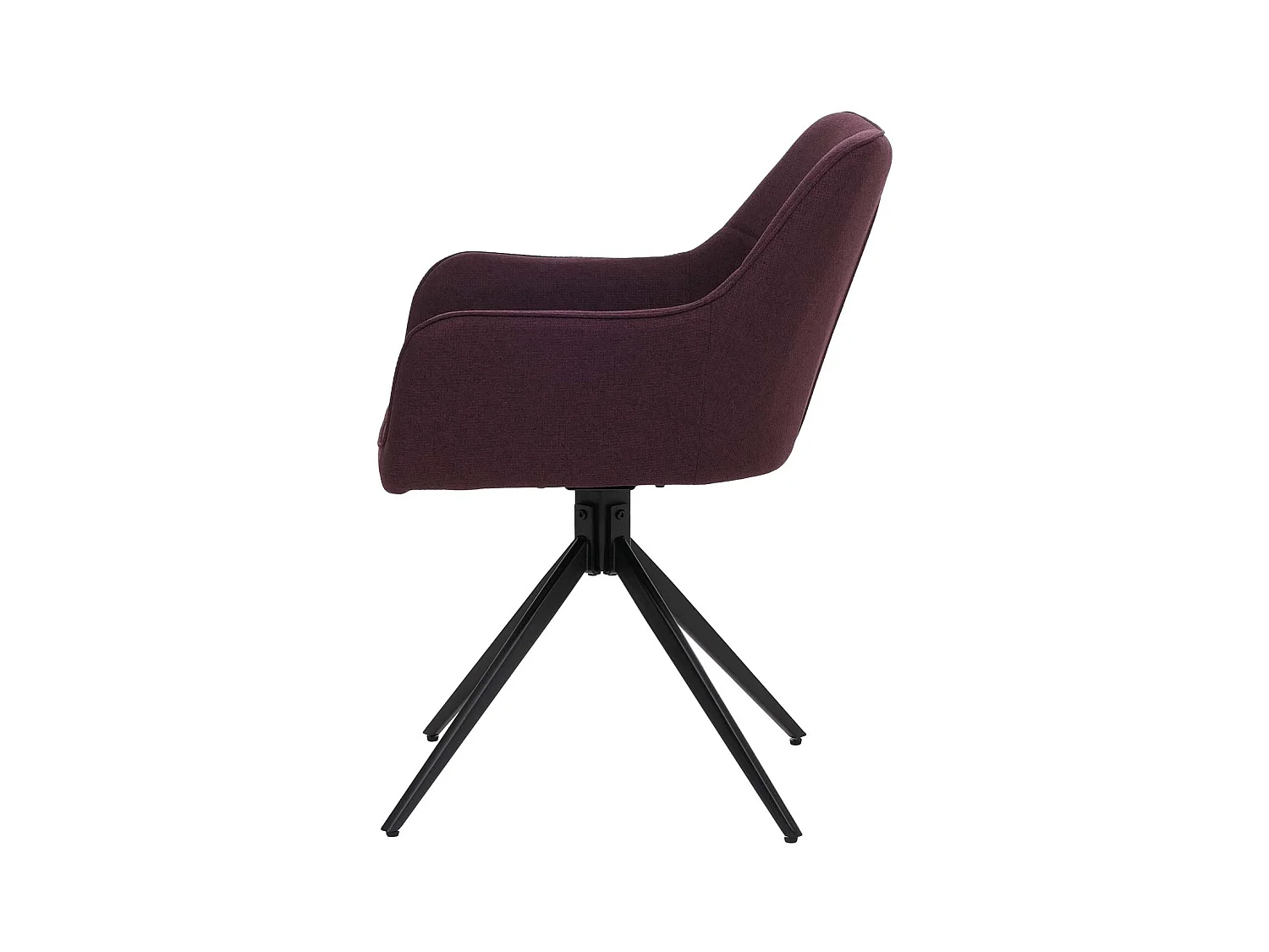 Chaise de salle à manger MCW-O47 (lot de 2),  bordeaux