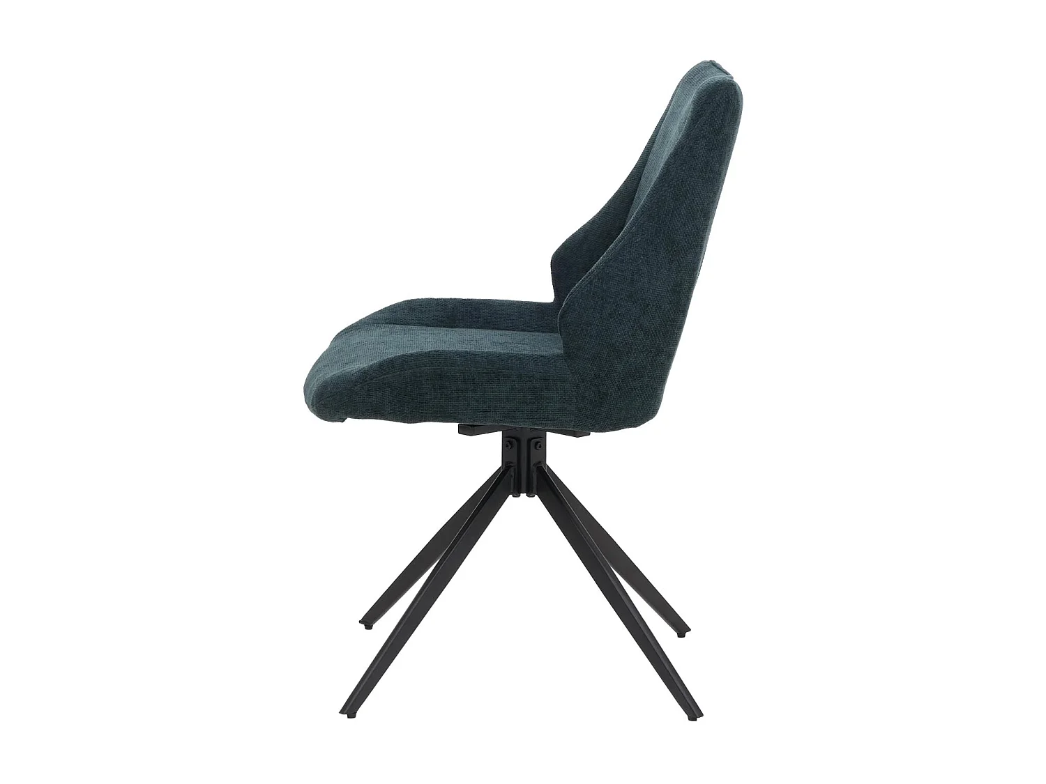 Set 6 sedie sala pranzo MCW-O48, posizionamento automatico girevole, tessuto ciniglia (320g/m²) Oeko-Tex ~ verde