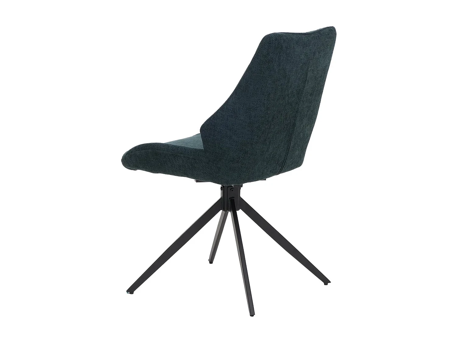 Set 6 sedie sala pranzo MCW-O48, posizionamento automatico girevole, tessuto ciniglia (320g/m²) Oeko-Tex ~ verde