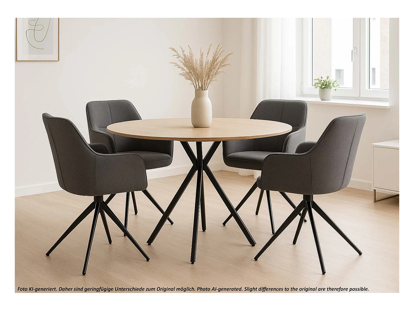 Chaise de salle à manger MCW-O47 (lot de 2),  gris