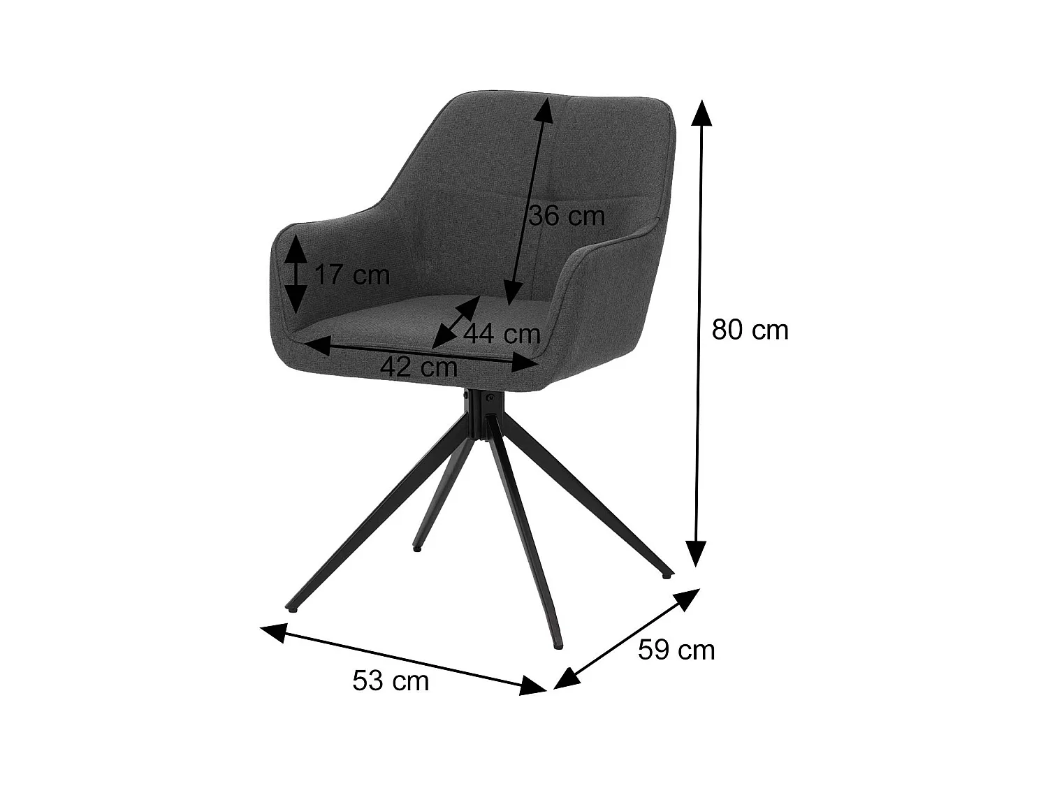 Chaise de salle à manger MCW-O47 (lot de 2),  terre-cuite