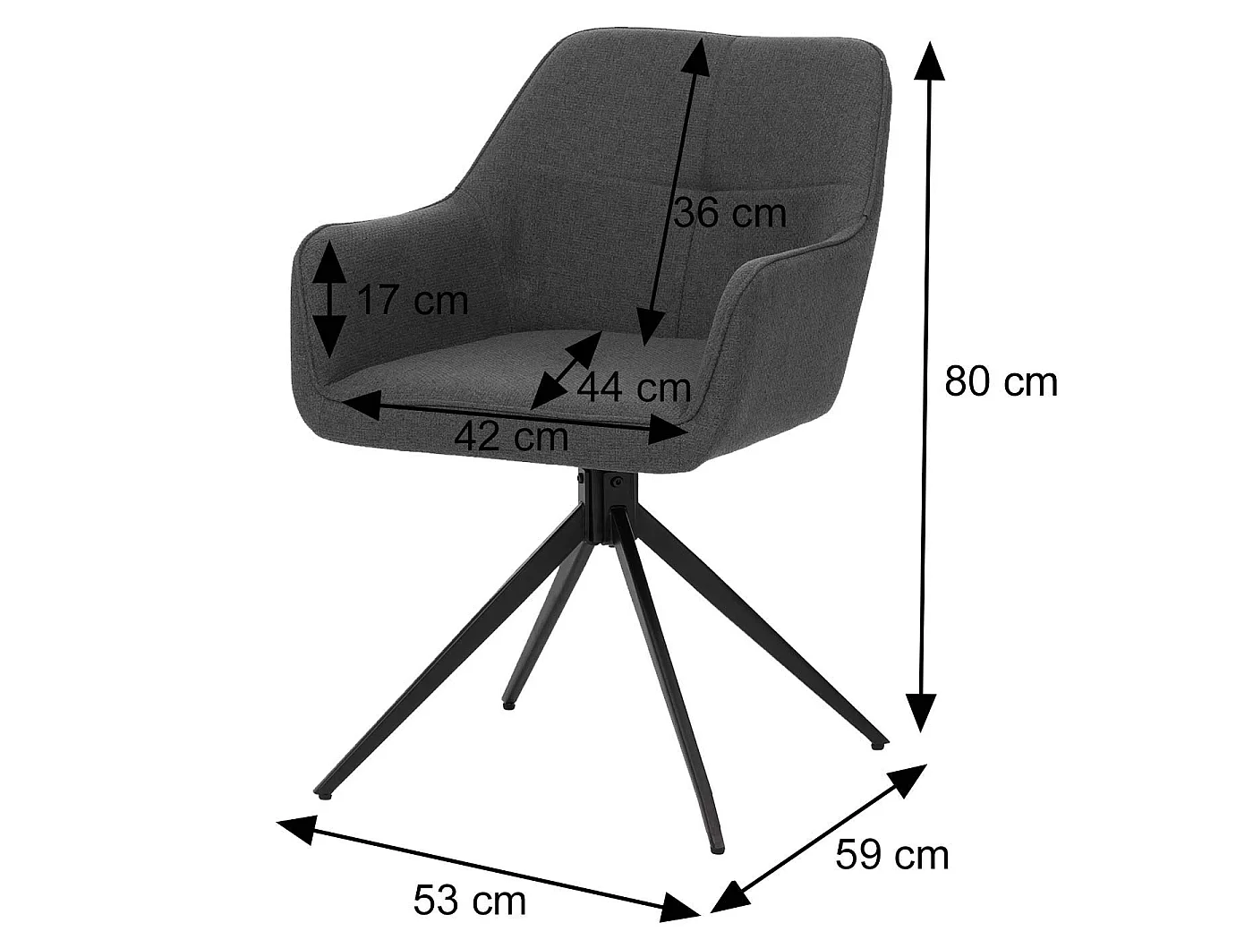 Chaise de salle à manger MCW-O47 (lot de 2),  terre-cuite