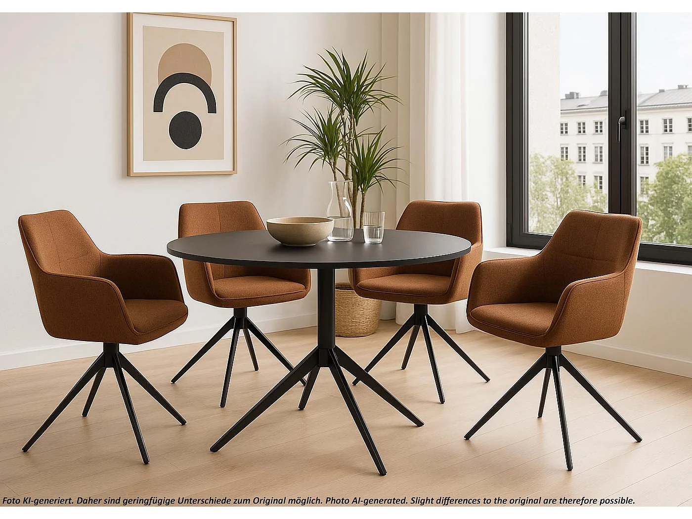 Chaise de salle à manger MCW-O47 (lot de 2),  terre-cuite