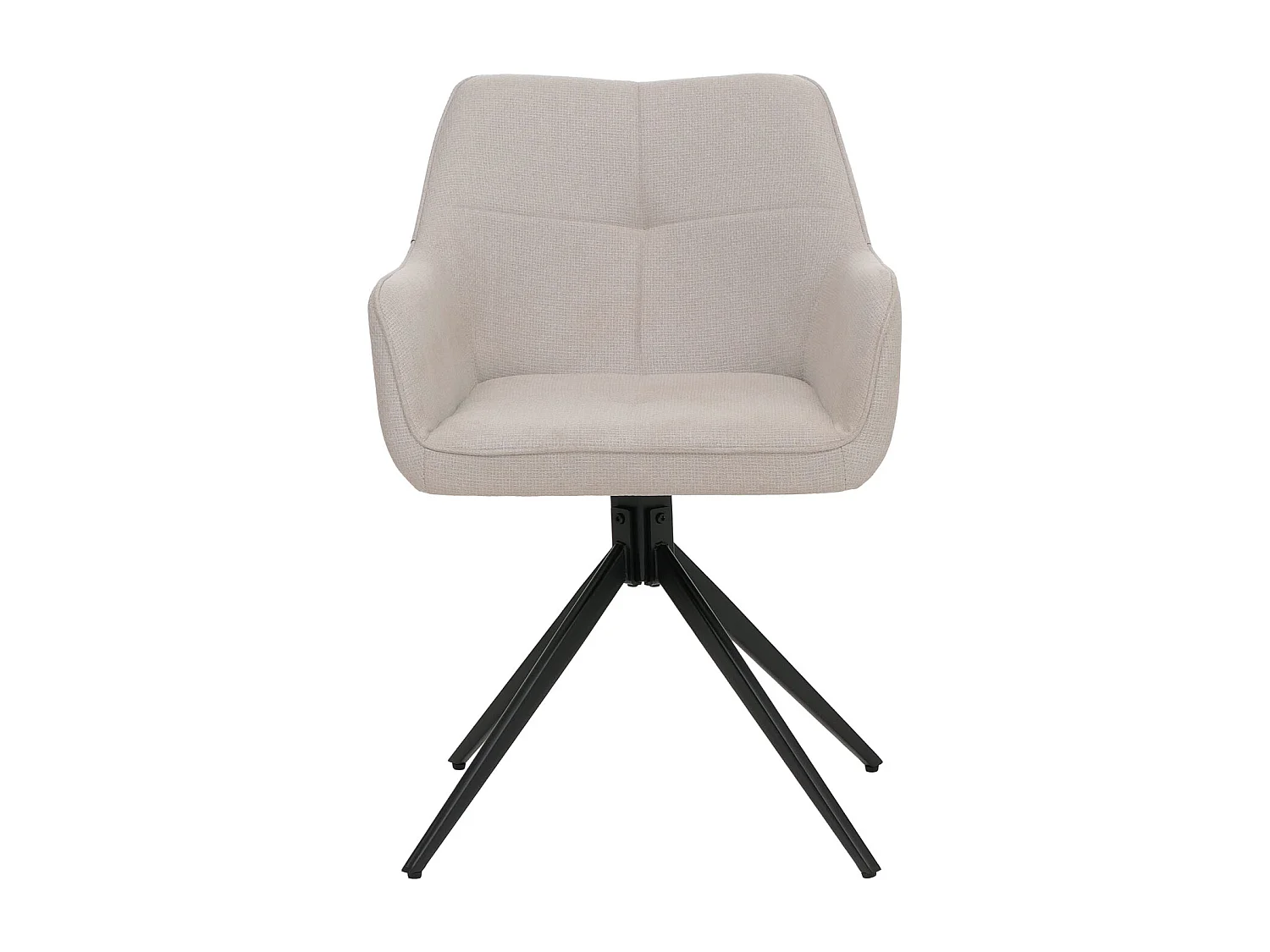 Esszimmerstuhl MCW-O47 (6er-Set), Cremeweiß