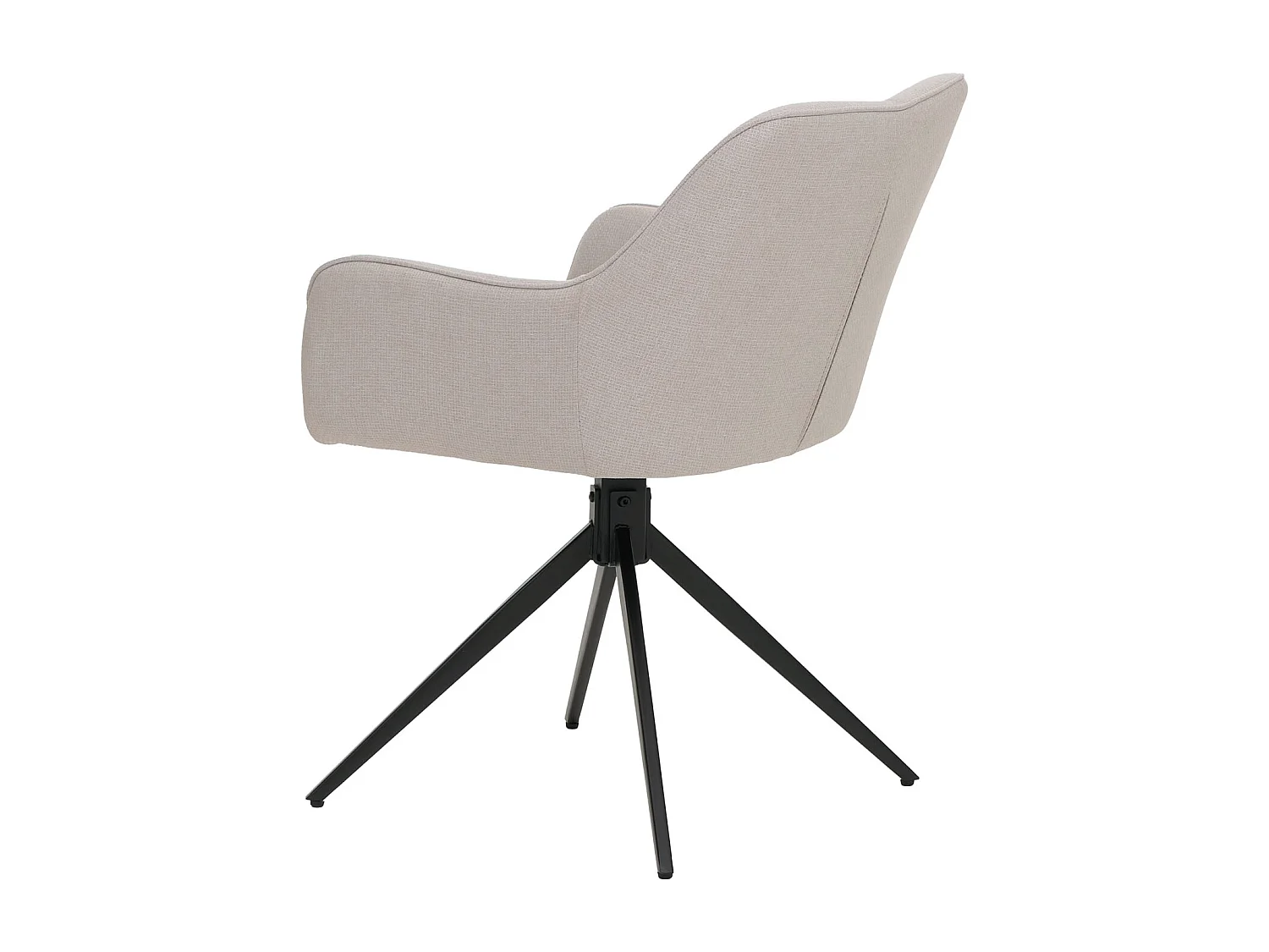 Esszimmerstuhl MCW-O47 (6er-Set), Cremeweiß