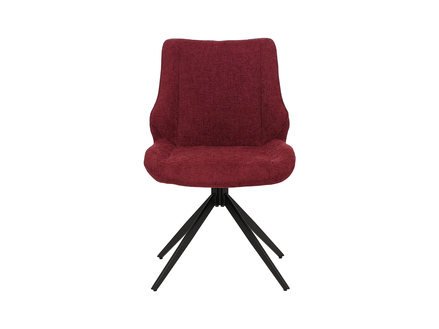 Chaise de salle à manger MCW-O48 (lot de 2),  bordeaux