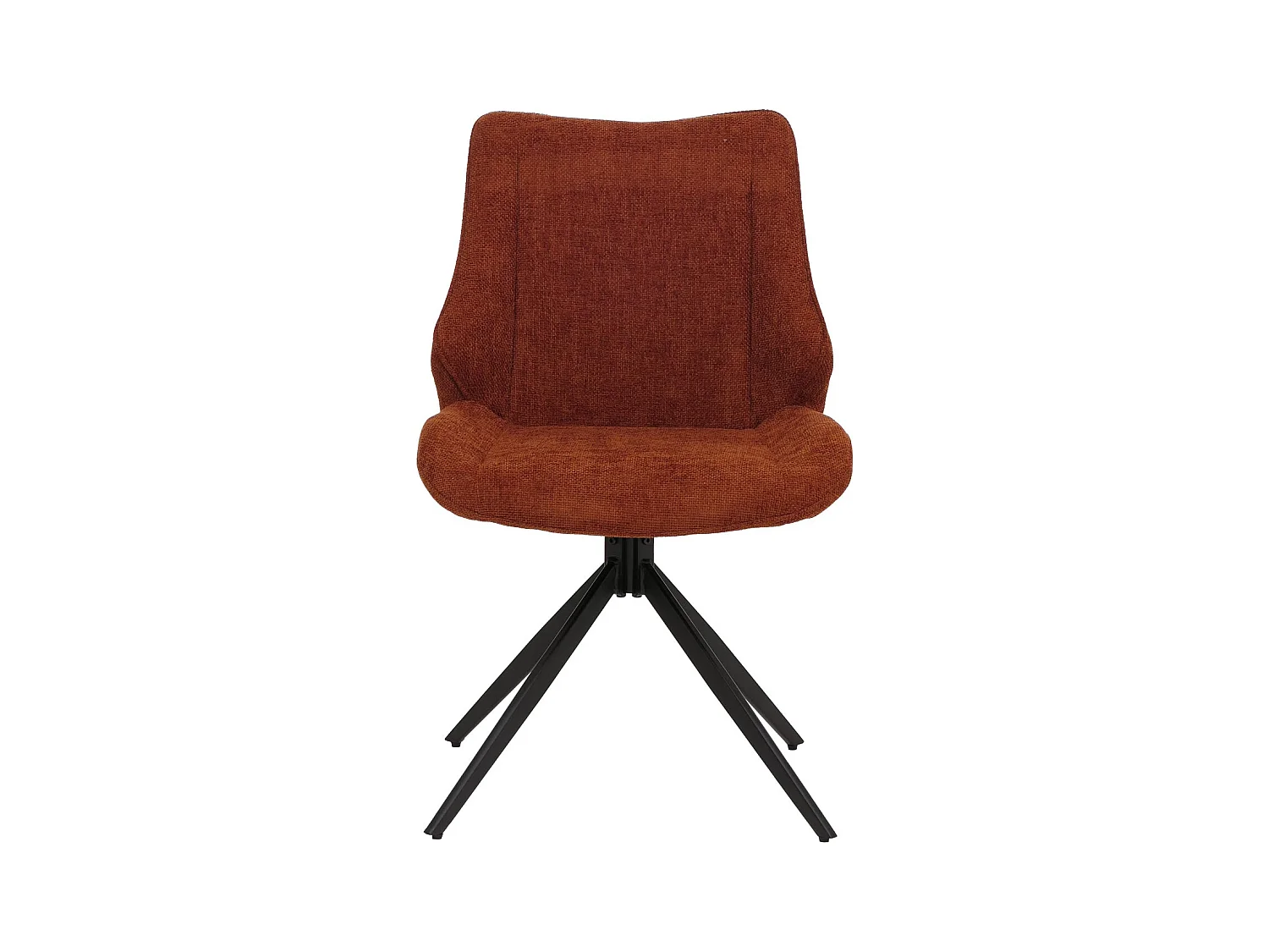 Chaise de salle à manger MCW-O48 (lot de 6),  rouge-brun