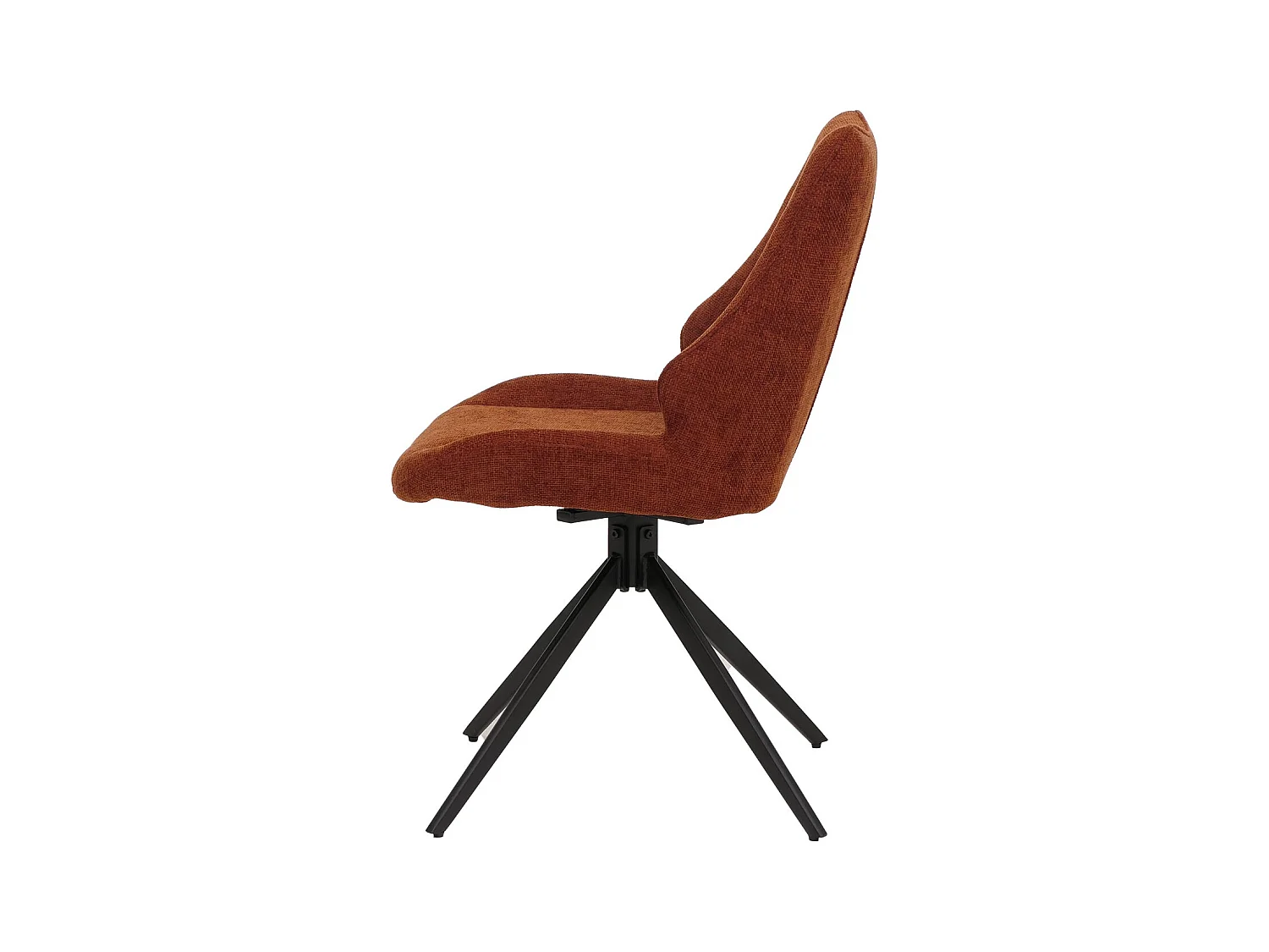 Chaise de salle à manger MCW-O48 (lot de 6),  rouge-brun