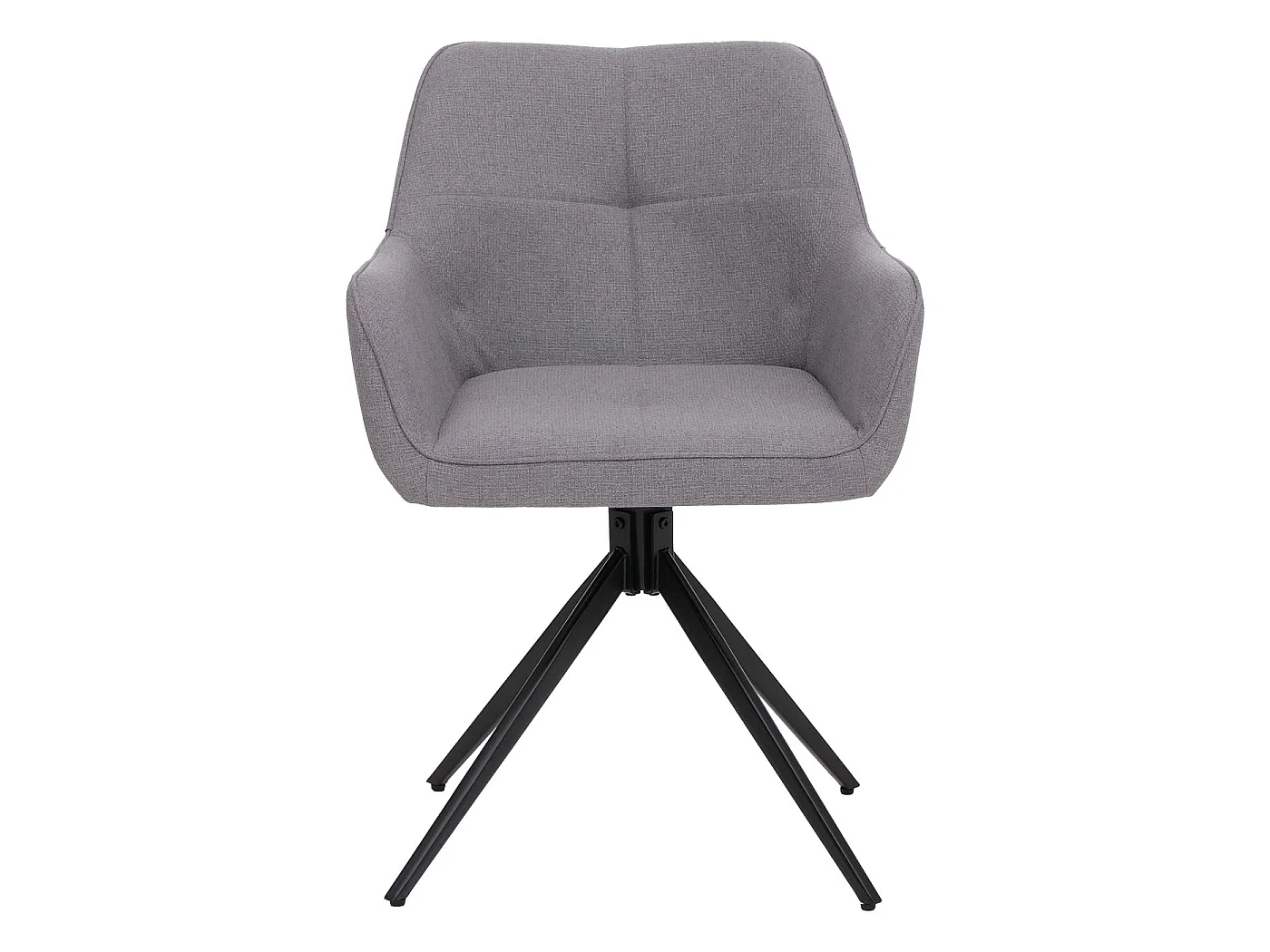 Dining chair MCW-O47 (set of 6),  light grey