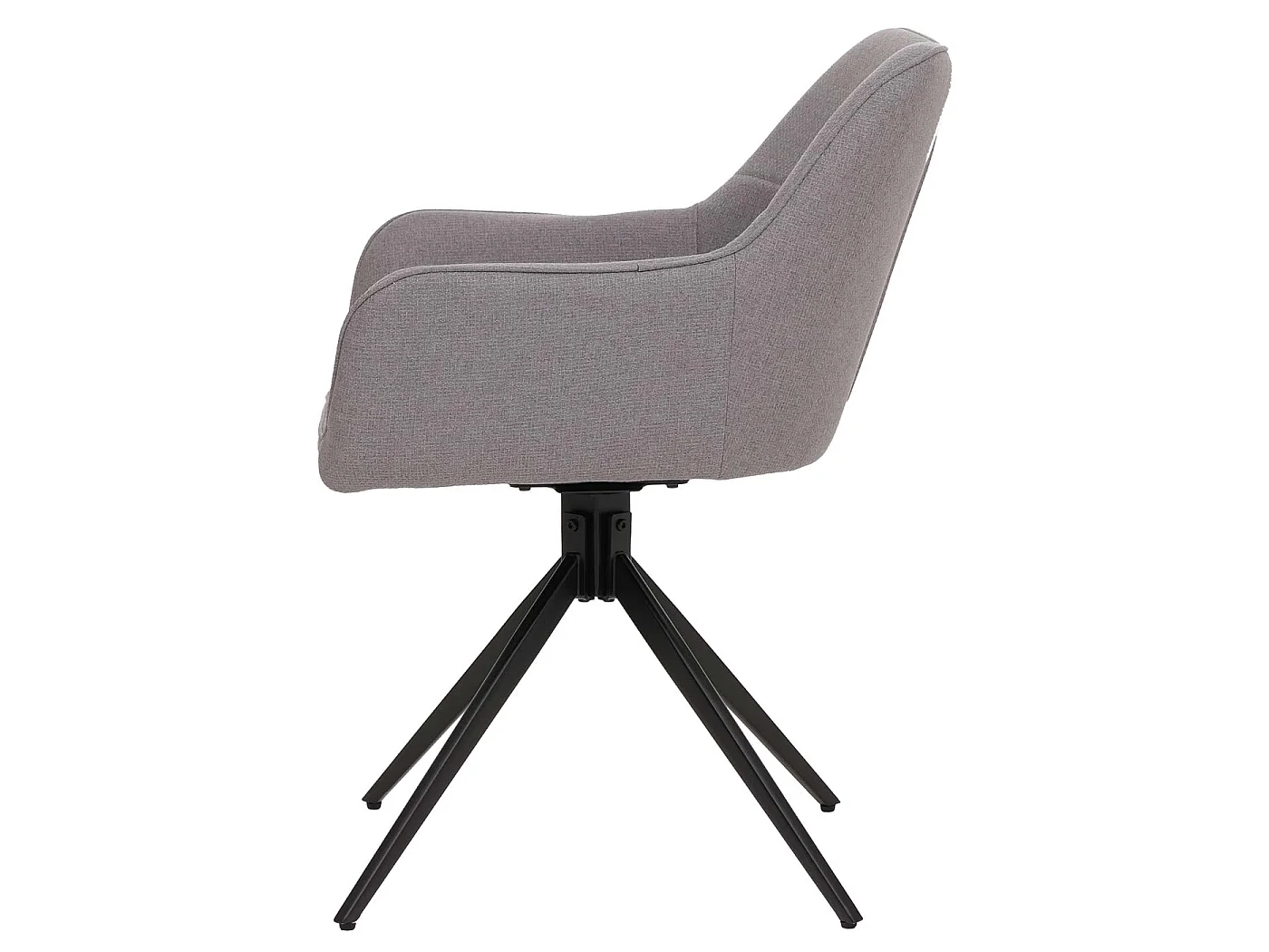 Dining chair MCW-O47 (set of 6),  light grey