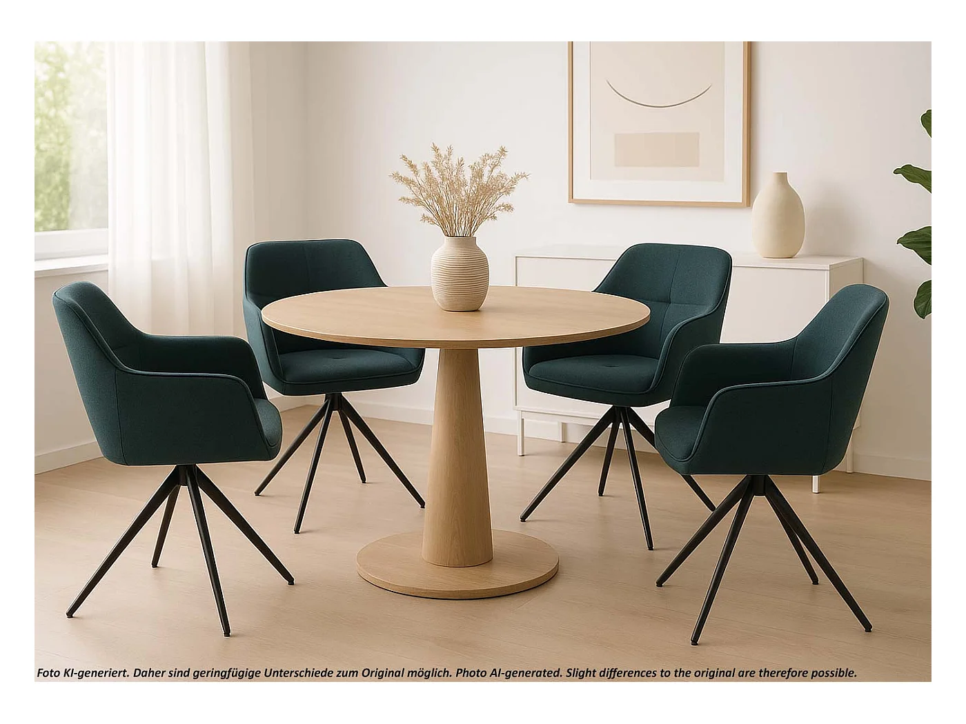 Esszimmerstuhl MCW-O47 (2er-Set), Petrol-grün