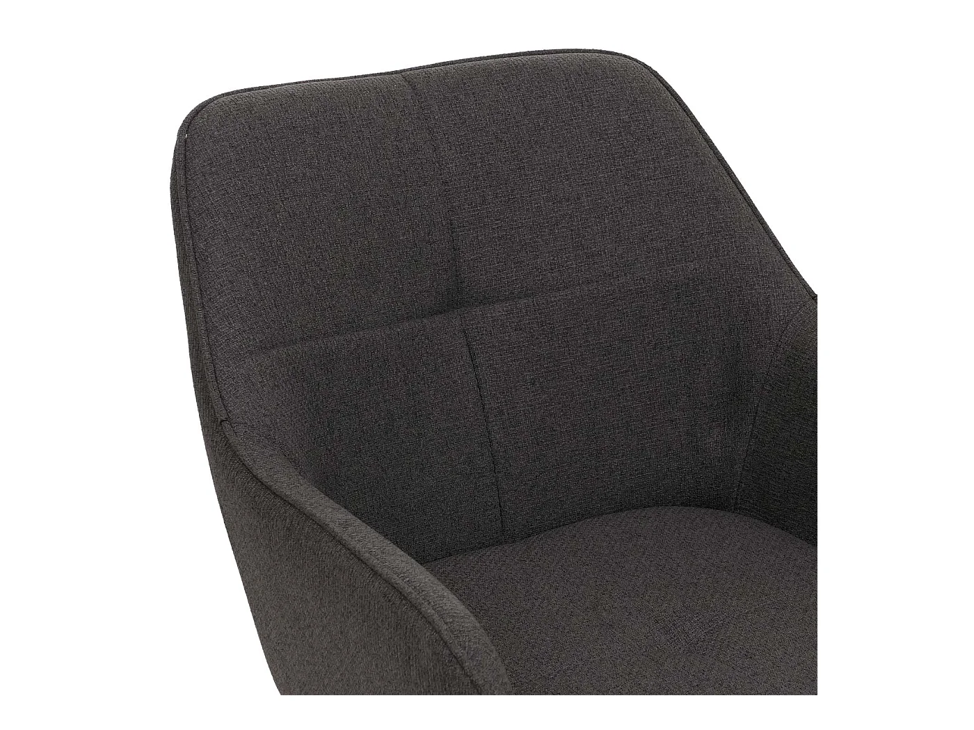 Set 6 sedie sala pranzo MCW-O47, braccioli, girevoli posizionamento automatico, stoffa/tessuto (270g/m²) ~ grigio