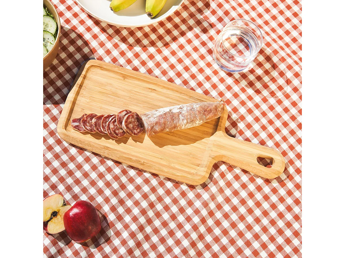 Essentiel - Planche à découper, 3 couteaux de cuisine et 1 éplucheur