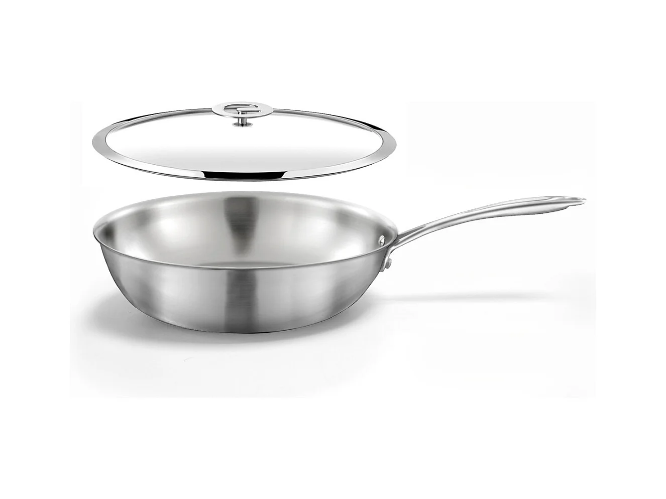 Gourmet - Set 1 wok 28cm inox avec couvercle