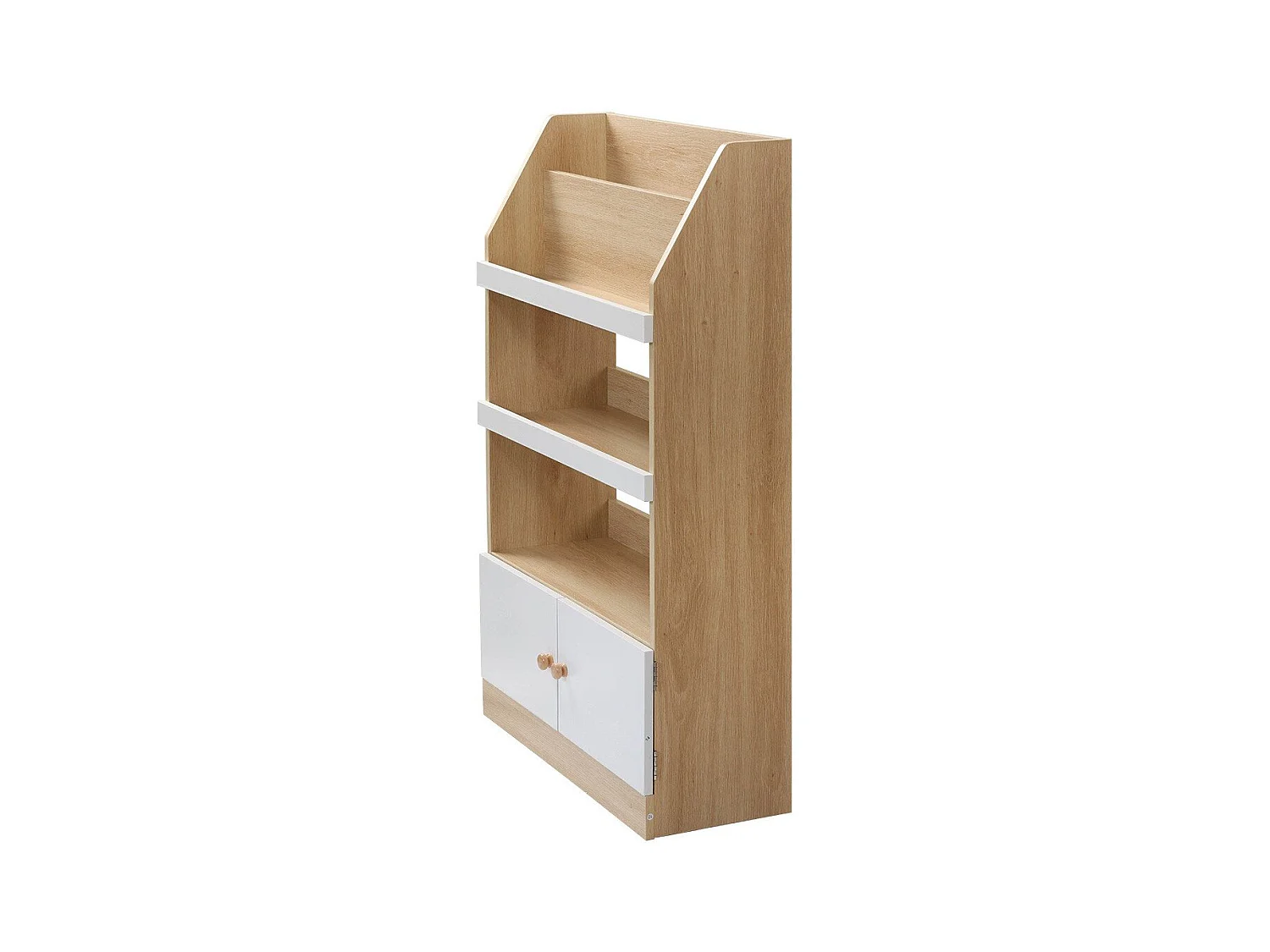 Etagère de rangement avec 2 Portes pour enfant H106 cm - LEON