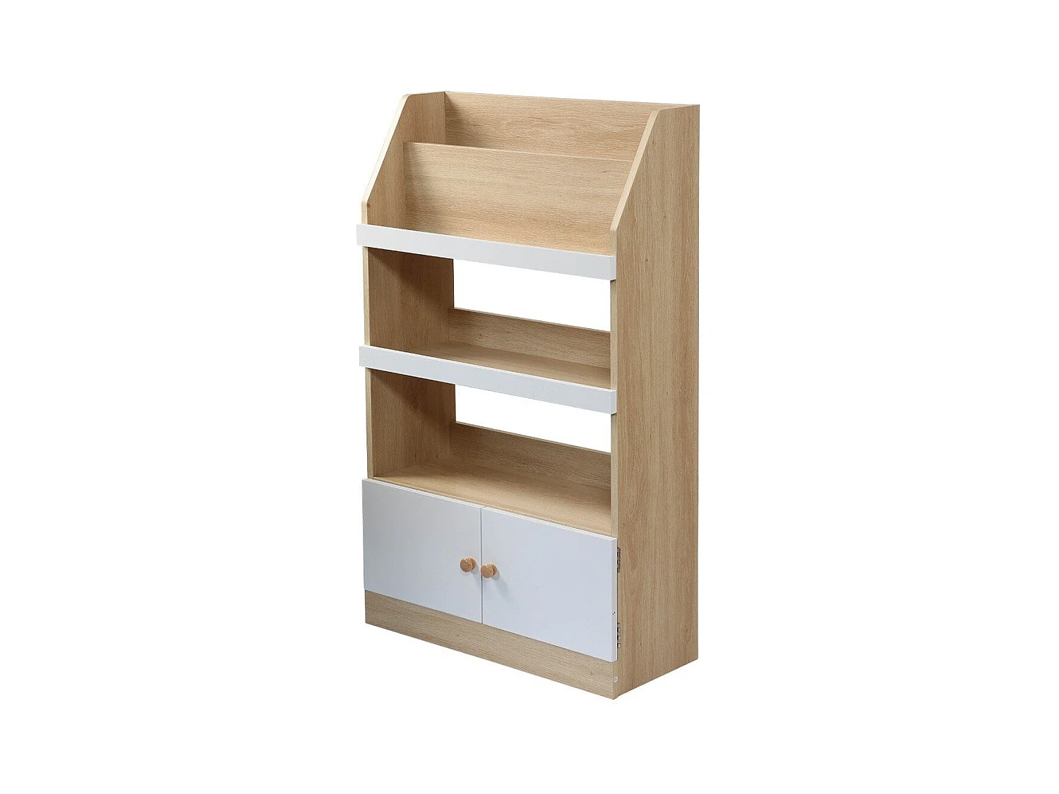 Etagère de rangement avec 2 Portes pour enfant H106 cm - LEON