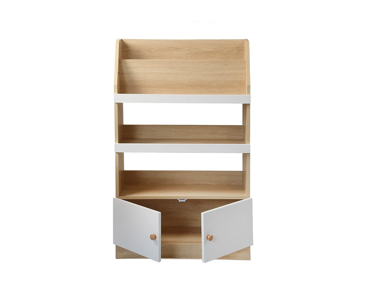 Etagère de rangement avec 2 Portes pour enfant H106 cm - LEON