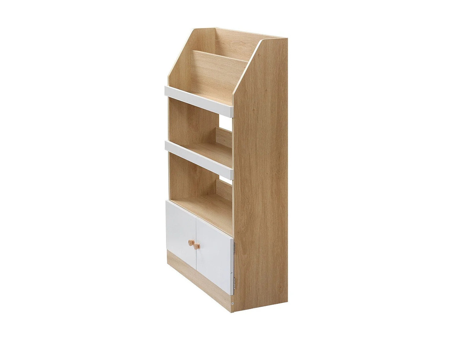 Etagère de rangement avec 2 Portes pour enfant H106 cm - LEON
