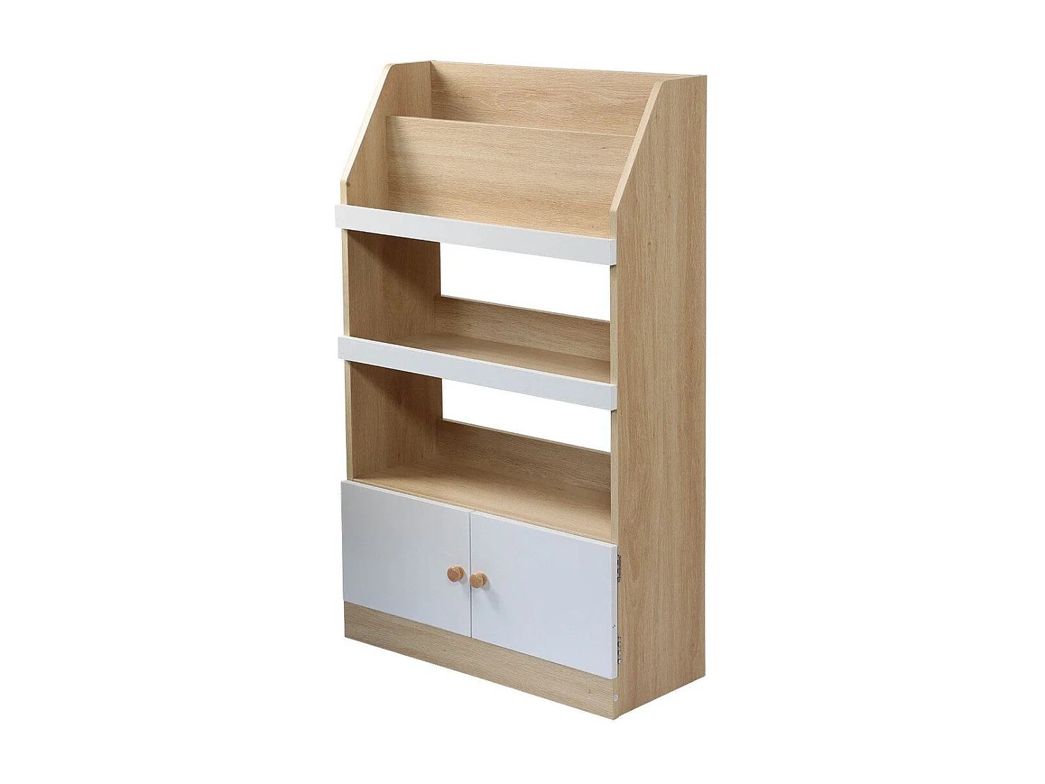 Etagère de rangement avec 2 Portes pour enfant H106 cm - LEON