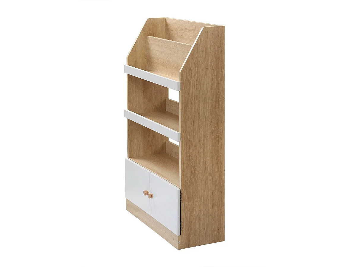 Etagère de rangement avec 2 Portes pour enfant H106 cm - LEON