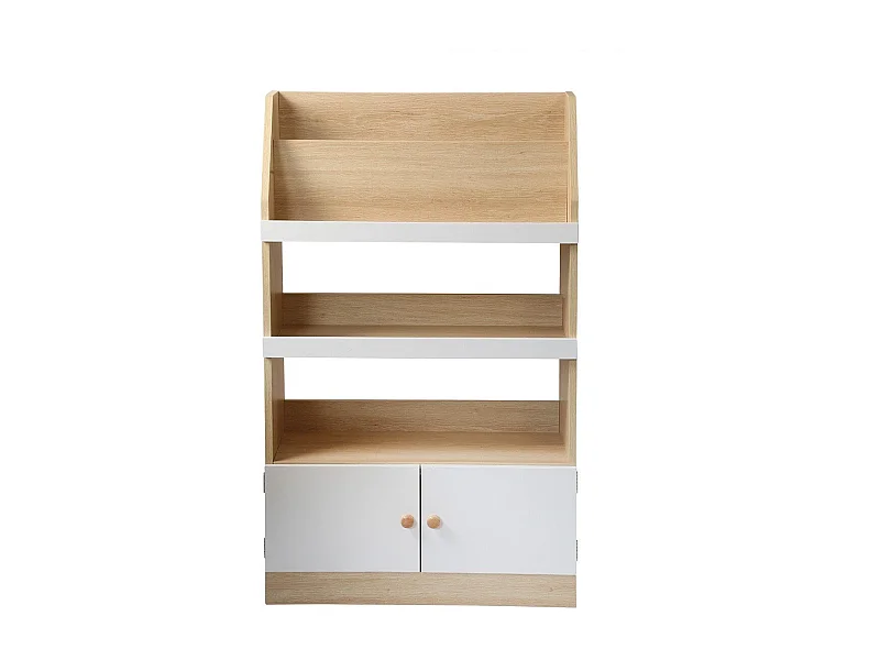 Etagère de rangement avec 2 Portes pour enfant H106 cm - LEON