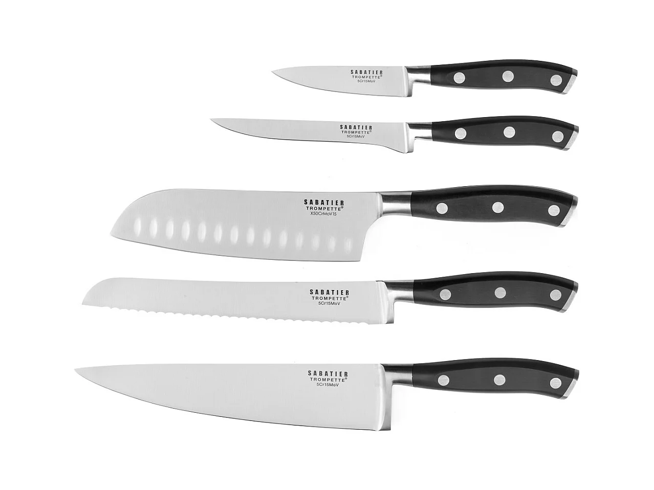 Vulcano - Set 5 couteaux de cuisine