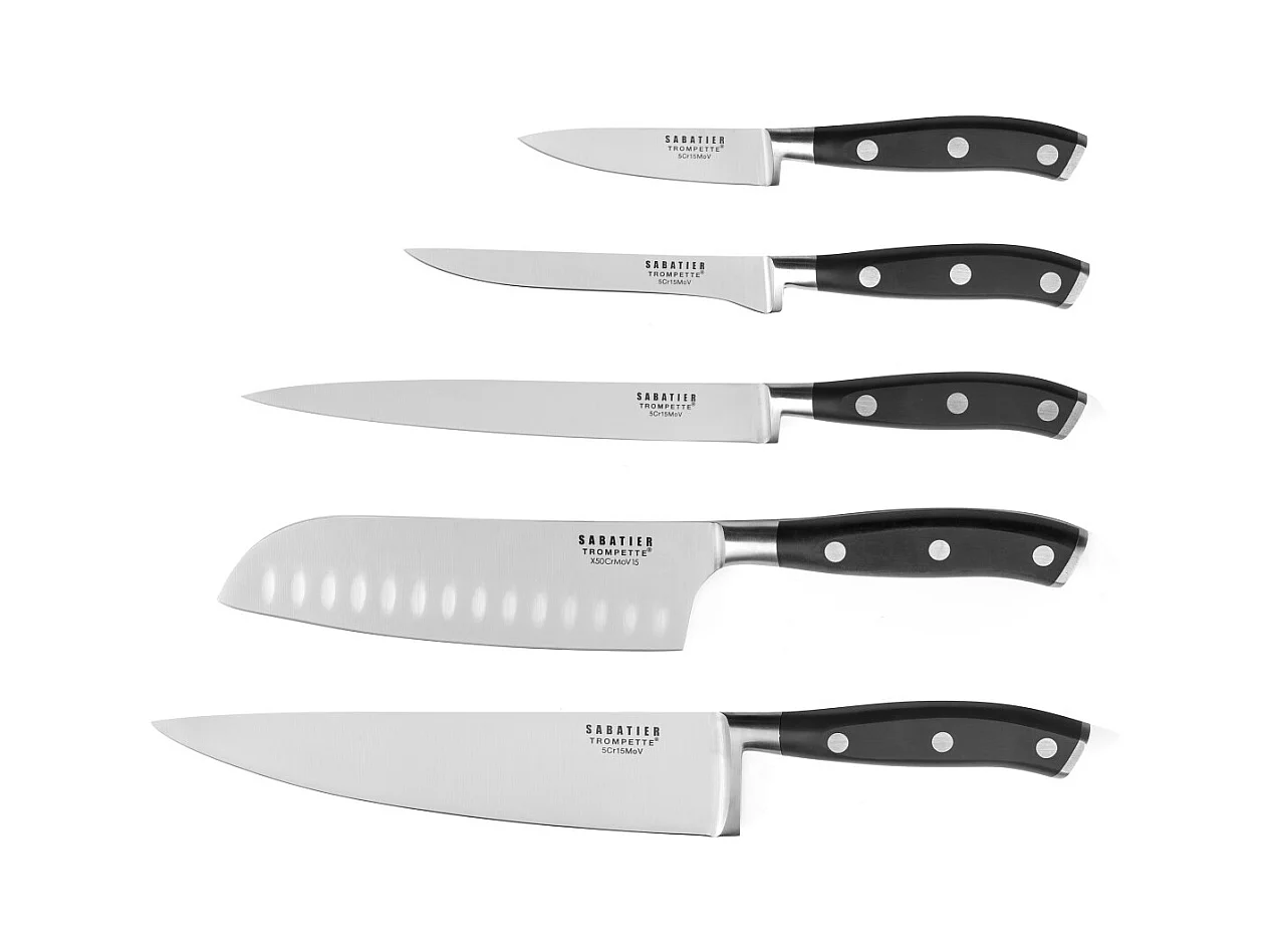 Vulcano - Trousse 5 couteaux de cuisine