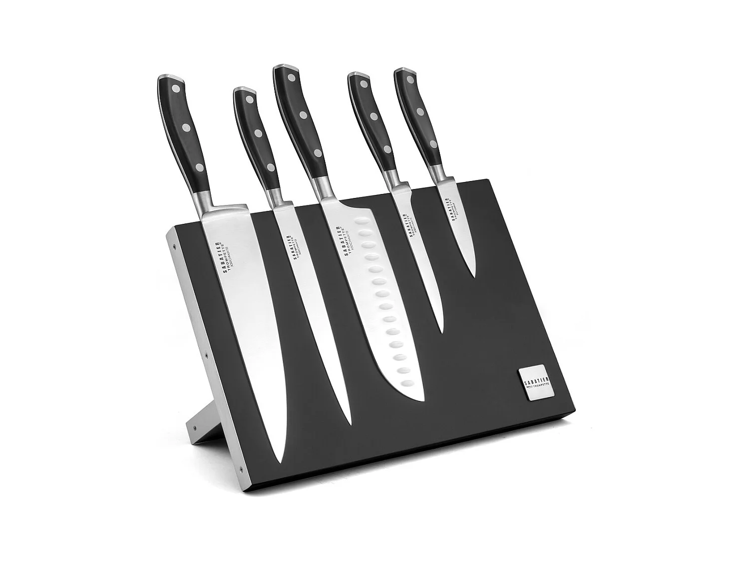 Vulcano - Bloc magnétique 5 couteaux de cuisine