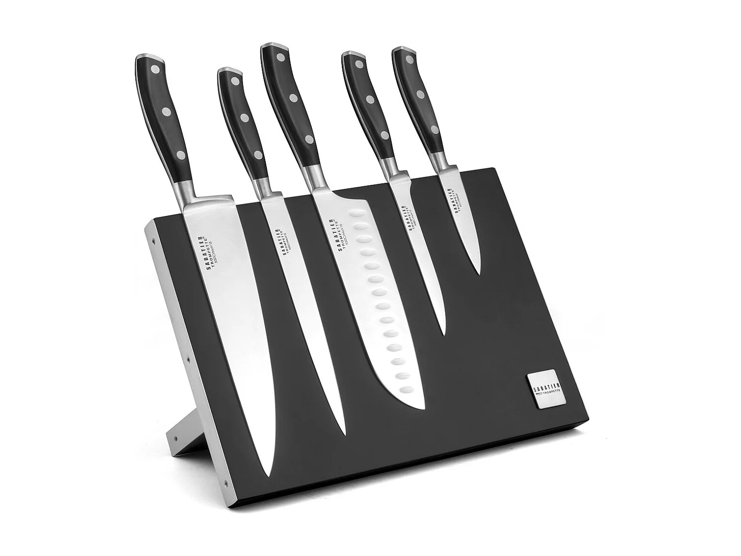 Vulcano - Bloc magnétique 5 couteaux de cuisine