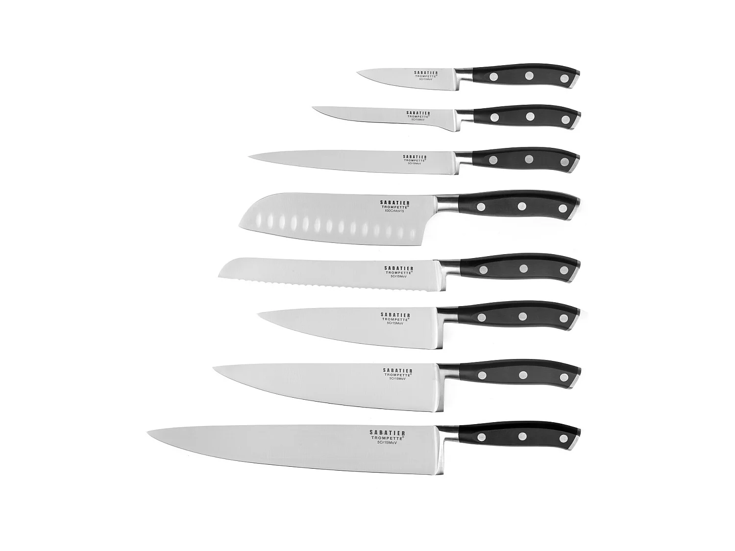 Vulcano - Set 8 couteaux de cuisine