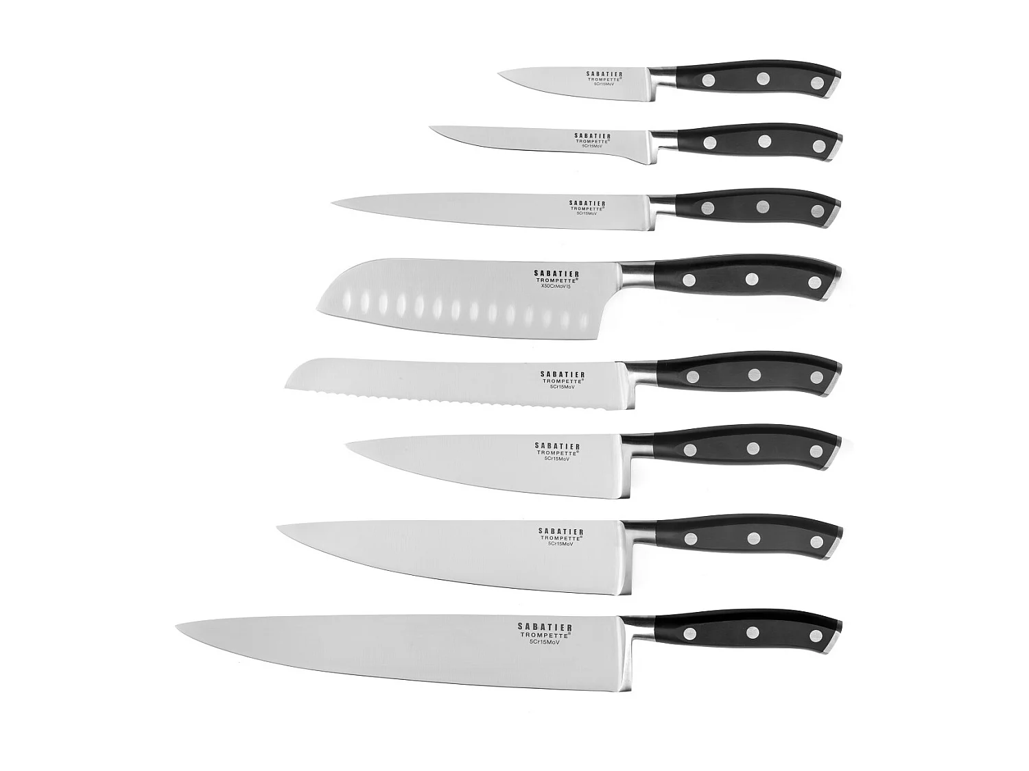 Vulcano - Set 8 couteaux de cuisine