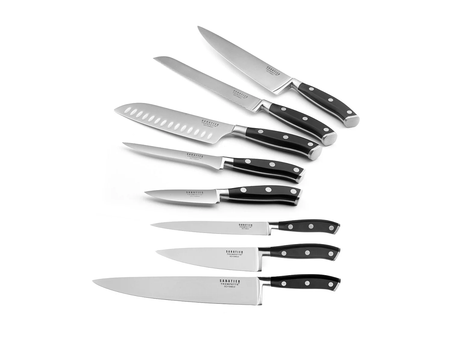 Vulcano - Set 8 couteaux de cuisine