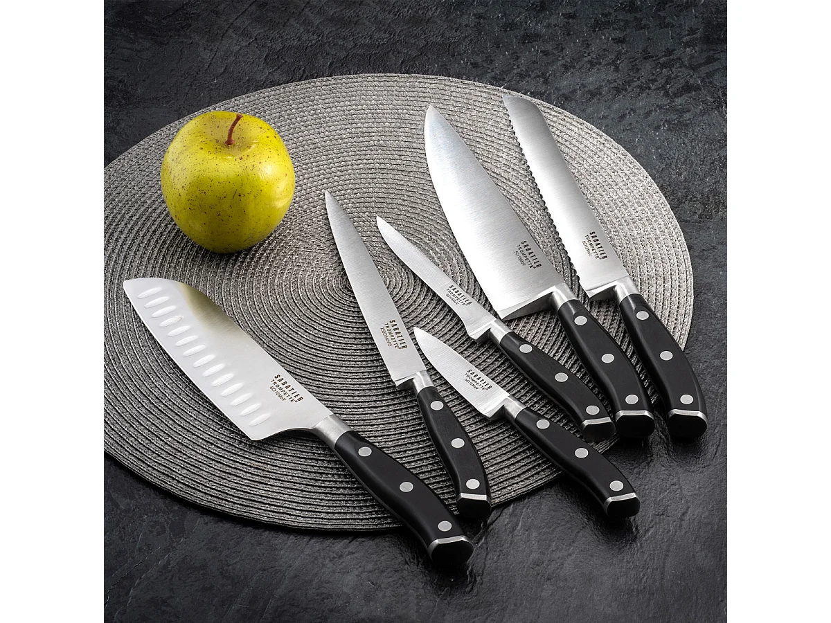 Vulcano - Set 8 couteaux de cuisine