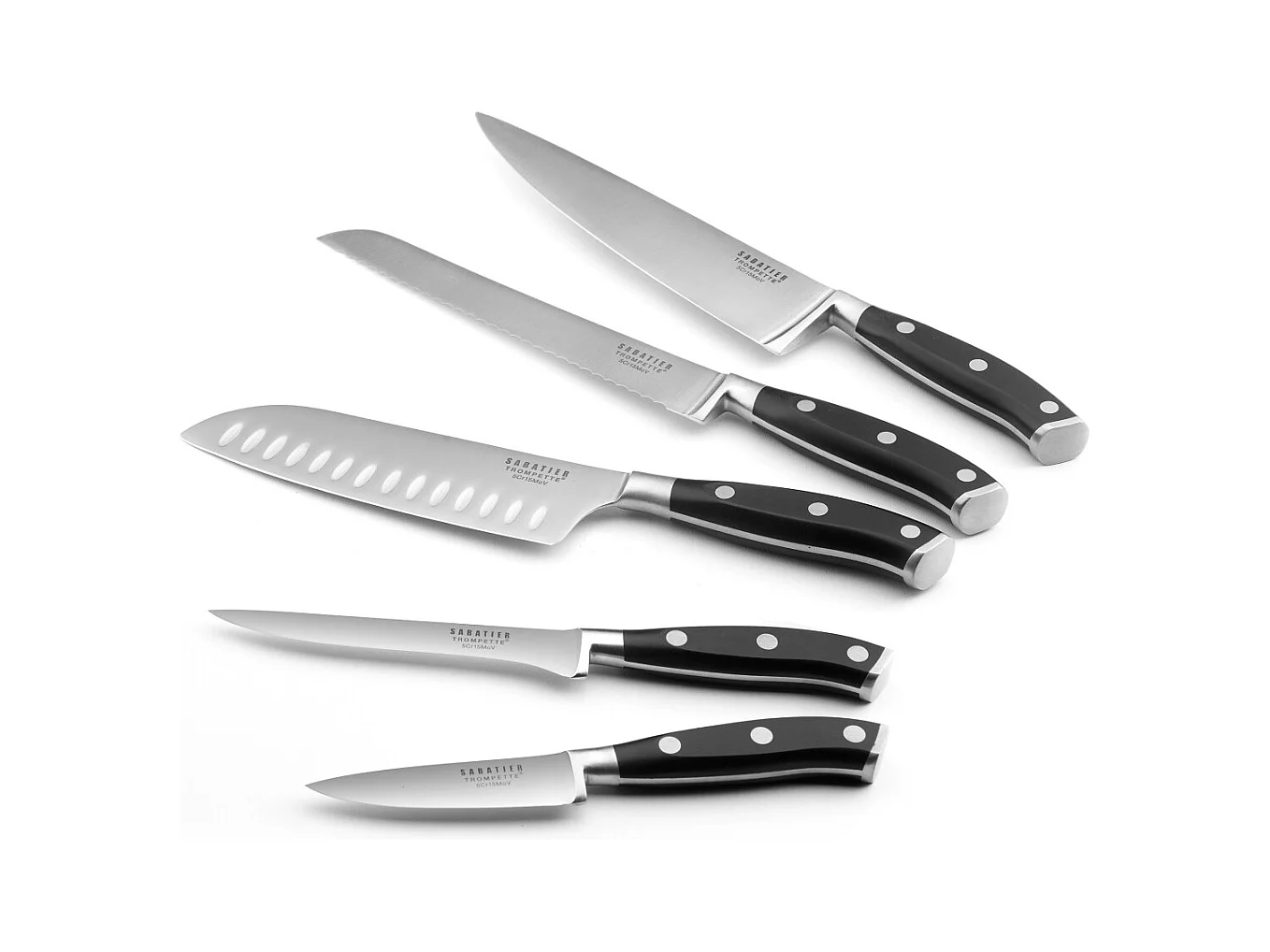 Vulcano - Bloc spaghetti 5 couteaux de cuisine