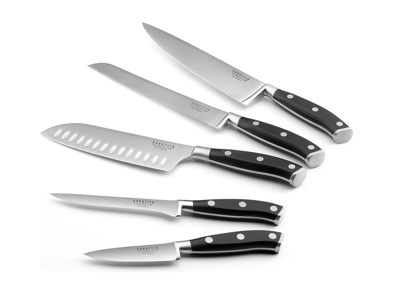 Vulcano - Bloc spaghetti 5 couteaux de cuisine