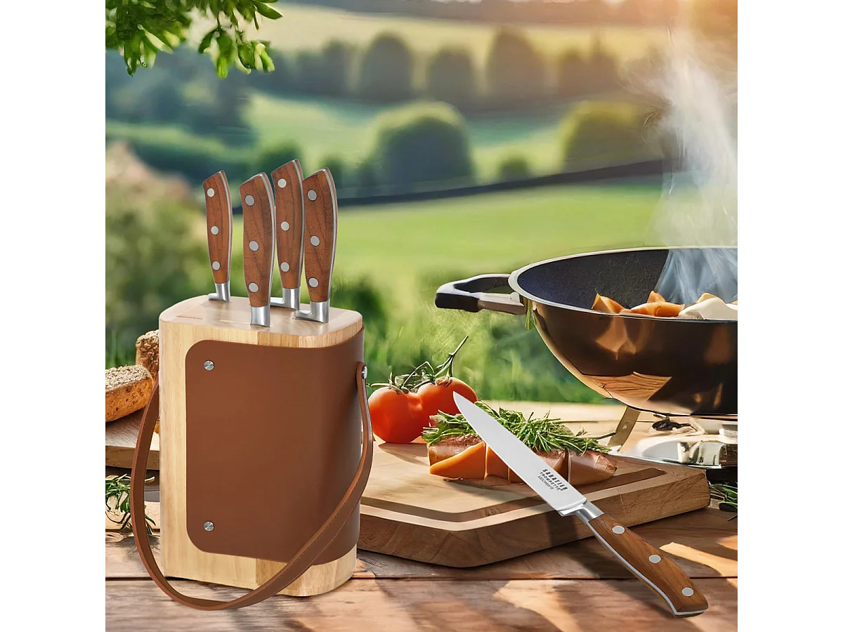 Ryokan - Bloc avec 5 couteaux de cuisine