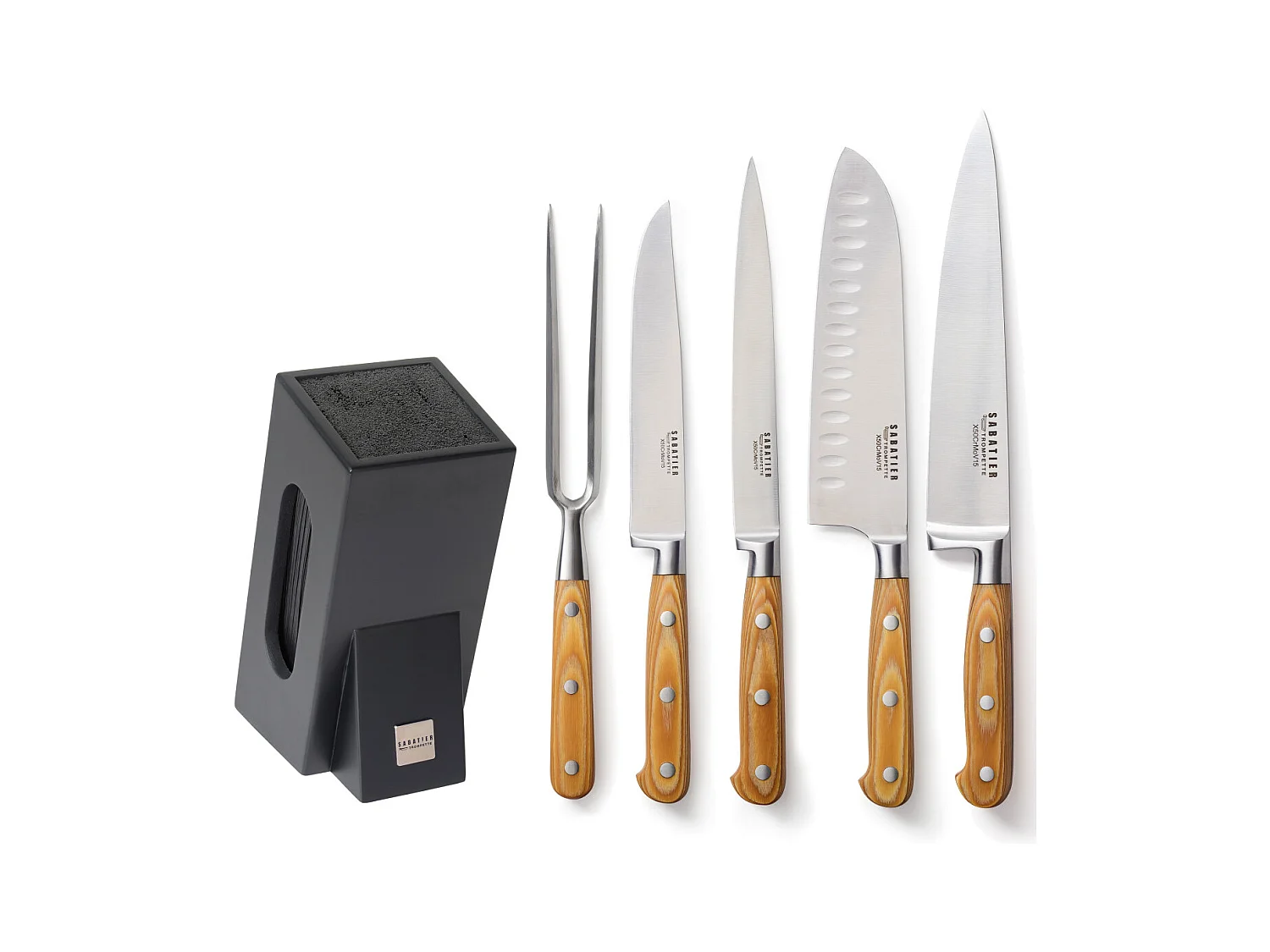 Essentiel - Bloc spaghetti 5 pièces en bois noir