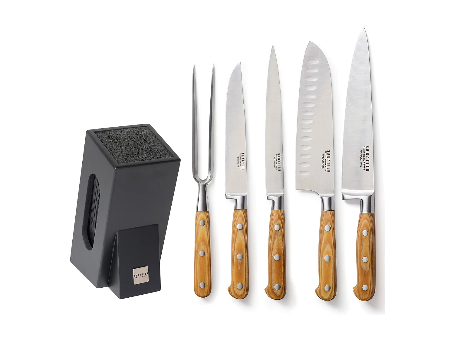 Essentiel - Bloc spaghetti 5 pièces en bois noir