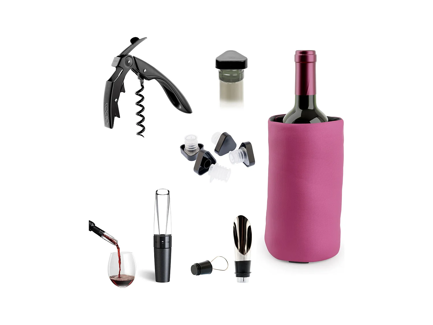 Apérifun - Set prestige 6 pièces pour dégustation des vins - Bordeaux