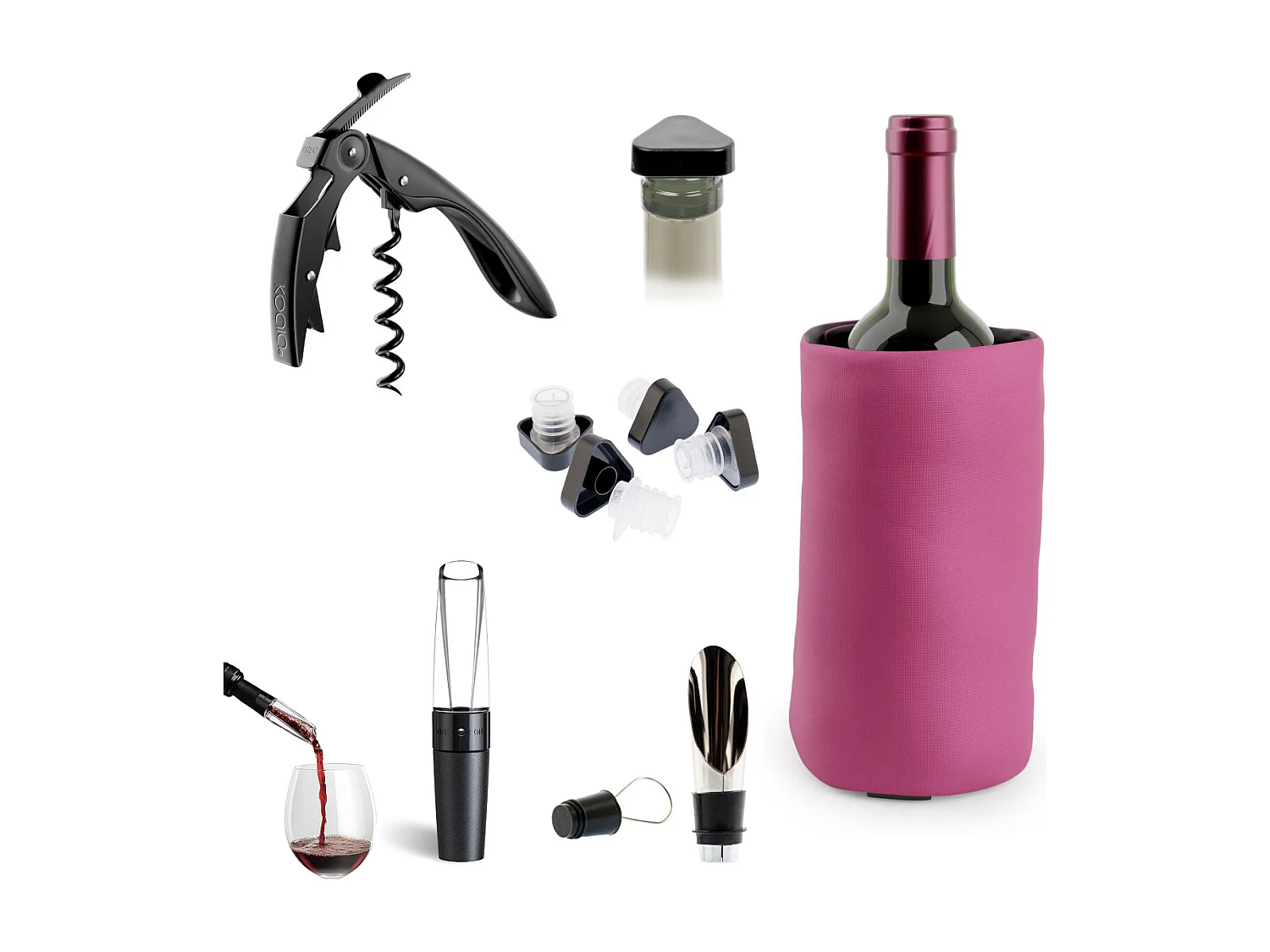 Apérifun - Set prestige 6 pièces pour dégustation des vins - Bordeaux