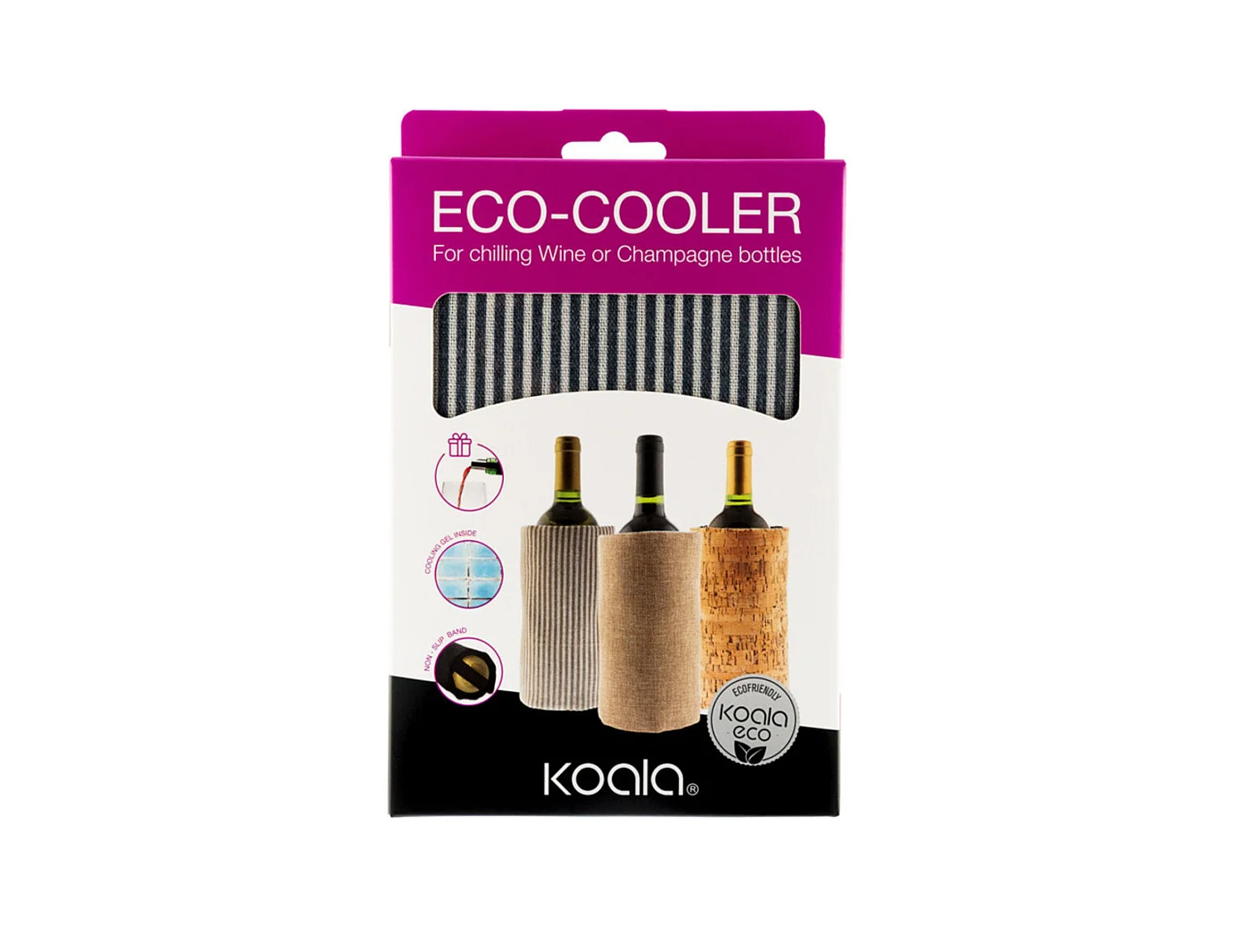 Fresh Coton Bleu - Pochette régrigérante avec feuilles anti-goutte