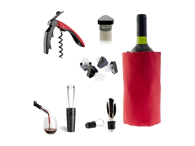 Apérifun - Set prestige 6 pièces pour dégustation des vins - Rouge