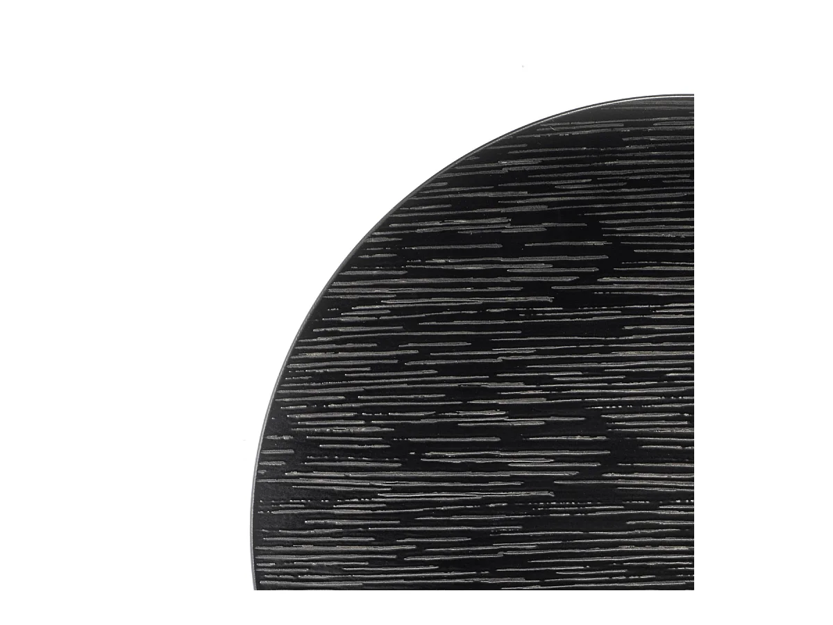 Magma Noir - Assiette de présentation 29 cm (lot de 6)