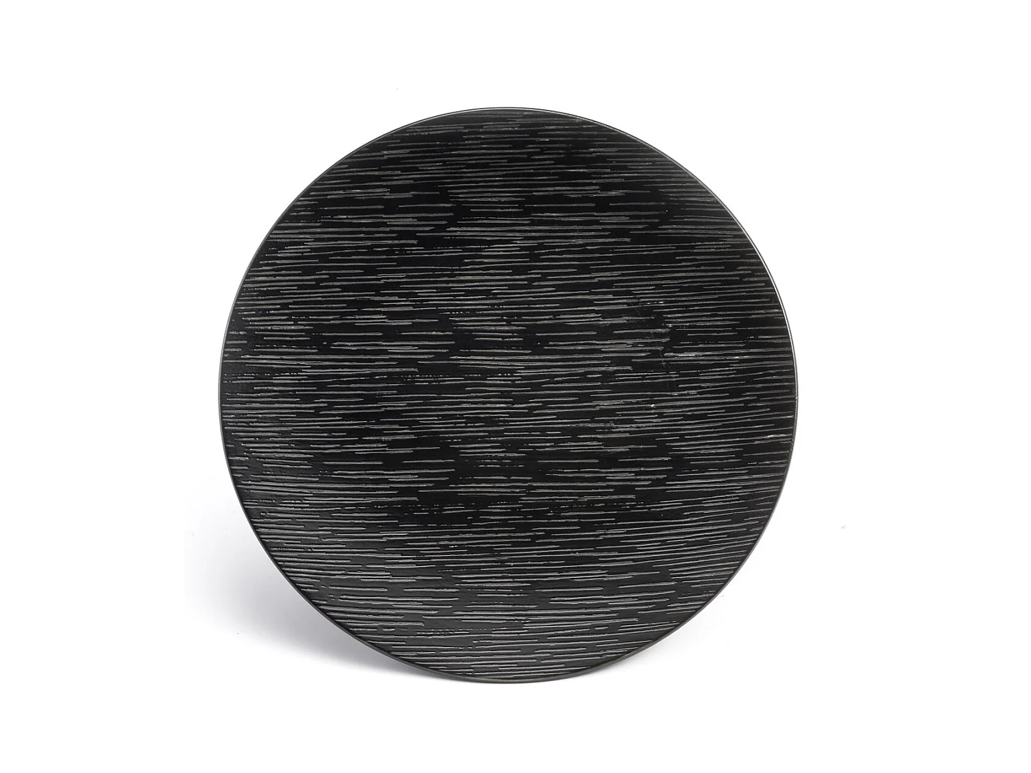 Magma Noir - Assiette de présentation 29 cm (lot de 6)